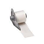 imagen de Brady M710 M7-28-427 Etiquetas autolaminables para cables y alambres - 0.25 pulg. x 1.5 pulg. - Vinilo - Blanco, transparente - B-427