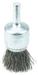 imagen de Weiler Wolverine Steel Cup Brush - Unthreaded Stem Attachment - 3/4 in Diameter - 0.010 in Bristle Diameter - 36247
