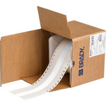 imagen de Bradywrap RCM-637-1.5-WT Etiqueta de impresora de etiquetas de puntos - 1.5 pulg. x 100 pies - PVF - Blanco - B-637