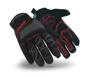 imagen de HexArmor Chrome Series 4022 Black/Red/Gray 12 Synthetic SuperFabric/Synthetic Leather Cut and Sewn Mechanic's Gloves - ANSI A8 Cut Resistance - PVC Palm & Fingers Coating - 4022-XXXL (12)