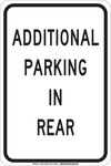 imagen de Brady B-302 Poliéster Rectángulo Cartel de información, restricción y permiso de estacionamiento Blanco - 12 pulg. Ancho x 18 pulg. Altura - Laminado - 129563