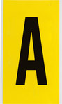 imagen de Brady 3470-A Etiqueta en forma de letra - A - Negro sobre amarillo - 5 pulg. x 9 pulg. - B-498
