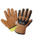 imagen de Global Glove CIA3800INT Marrón Grande Cuero Grano Piel de cabra Guantes resistentes a cortes - cia3800int lg