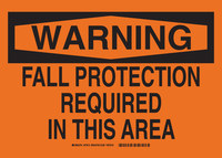 imagen de Brady B-401 Poliestireno Rectángulo Cartel de PPE Naranja - 14 pulg. Ancho x 10 pulg. Altura - 27914