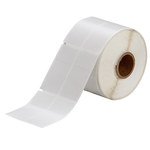 imagen de Brady THT-75-427-1.5-SC Die-Cut Printer Label Roll - 1 in x 2.25 in - Vinyl - Clear / White - B-427 - 92120