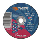 imagen de Weiler Tiger Rueda de corte 57010 - Tipo 1 (recto) - 2 pulg. - Óxido de aluminio - 60 - T