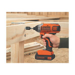imagen de Black & Decker Max 1/4 pulg. Llave de impacto - 20 V Max Li-Ion - BDCI20C
