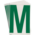 imagen de Brady Toughstripe 121766 Etiqueta en forma de letra - M - Verde - 6 pulg. x 8 pulg. - B-514