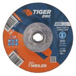imagen de Weiler Tiger Disco esmerilador 58072 - 5 pulg. - Zirconia Alumina - 24 - T