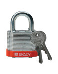 imagen de Brady Candado de seguridad con llave - Ancho 1 9/16 pulg. - 99516