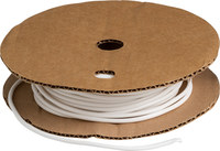 imagen de Brady Bradymark PVC-9 Blanco PVC Tubería termocontraíble para impresora de transferencia térmica continua - Longitud 100 pies - Dia Min Alambre 0.114 pulg. a Dia Max Alambre 0.124 pulg. - 03891