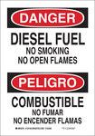 imagen de Brady B-555 Aluminio Rectángulo Señal de advertencia química Blanco - 7 pulg. Ancho x 10 pulg. Altura - Idioma Inglés/Español - 124013