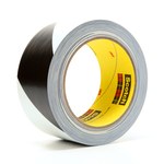 imagen de 3M 5700 Safety Stripe Black / White Marking Tape - 2 in Width x 36 yd Length - 5.4 mil Thick - 97934