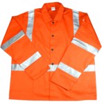 imagen de West Chester IRONCAT 7060 Naranja de alta vis. Mediano Algodón Chaqueta resistente al fuego - 8 Bolsillos - 662909-004185