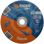 imagen de Weiler Tiger Zirc Disco esmerilador 58081 - 7 pulg. - Zirconio - 24 - T