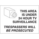 imagen de Brady B-302 Poliéster Rectángulo Cartel/anuncio de no traspasar Blanco - 10 pulg. Ancho x 7 pulg. Altura - Laminado - 122683