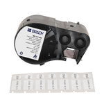 imagen de Brady FreezerBondz M5-117-492 Etiquetas criogénicas ultrafinas - 0.9 pulg. x 0.5 pulg. - Poliéster - Negro sobre blanco - B-492
