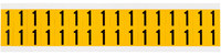 imagen de Brady 1520-1 Etiqueta de número - 1 - Negro sobre amarillo - 9/16 pulg. x 3/4 pulg. - B-946