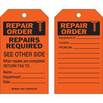 imagen de Brady 86511 Negro sobre naranja Poliéster/papel Etiqueta de mantenimiento - Ancho 4 pulg. - Altura 7 pulg. - B-837