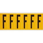 imagen de Brady 1550-F Etiqueta en forma de letra - F - Negro sobre amarillo - 1 1/2 pulg. x 3 1/2 pulg. - B-946