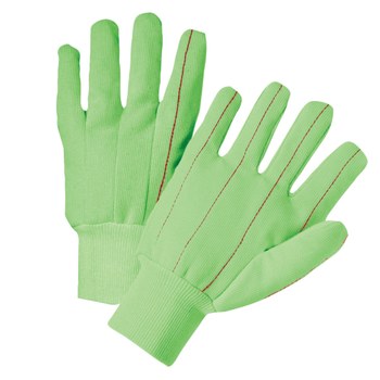 Imágen de West Chester K83SCNCGRI Verde de alta visibilidad Grande Algodón/Poliéster Guantes de uso general (Imagen principal del producto)