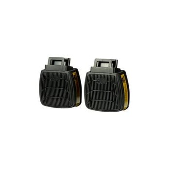 3M Secure Click D8000 D8006 Cartucho de respirador reutilizable 56662 - Oliva - Multigas protección - Secure Click conexión