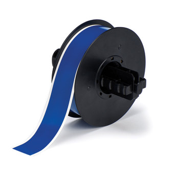 Brady B30C-1125-569-BL Rollo de etiquetas para impresora - 1.125 pulg. x 100 pies - Poliéster - Azul - B-569