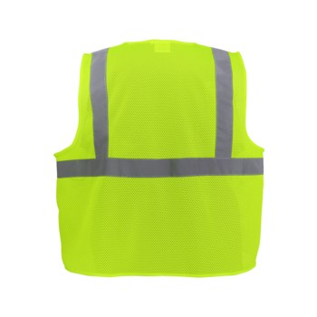 Global Glove FrogWear HV Chaleco de seguridad de alta visibilidad GLO-271-LG - tamaño Grande - Malla Poliéster - Amarillo/verde de alta visibilidad - ANSI clase 2, tipo R - glo-271 lg