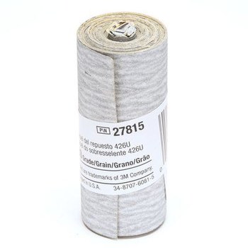 3M Stikit Rollo de lijado 27815 - 2 1/2 pulg. x 100 pulg. - Carburo de silicio - 280 - Extrafino