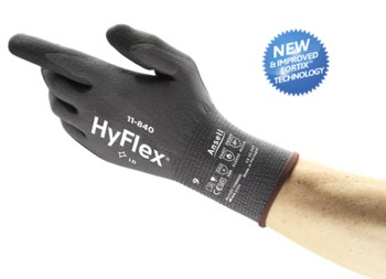 Imágen de Ansell FORTIX ERGOFORM Negro Gris 10 Espuma de nitrilo Espuma de nitrilo Tejido Guante de uso general (Imagen principal del producto)