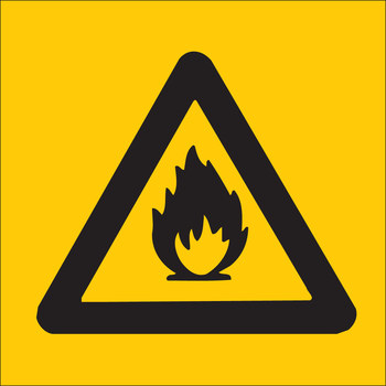 Imágen de Brady B-120 Poliéster reforzado con fibra de vidrio Rectángulo Amarillo Inglés Letrero de material peligroso 69252 (Imagen principal del producto)