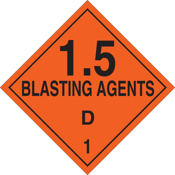 Imágen de Brady B-120 Poliéster reforzado con fibra de vidrio Cuadrado Naranja Inglés Letrero de anuncio para camión 63368 (Imagen principal del producto)