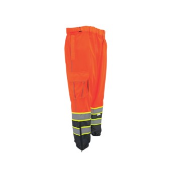 Global Glove FrogWear GLO-88P Pantalones de alta visibilidad GLO-99P/SM/MD - tamaño Pequeño/Mediano - Poliéster - Naranja - ANSI clase E - glo-99p sm/md