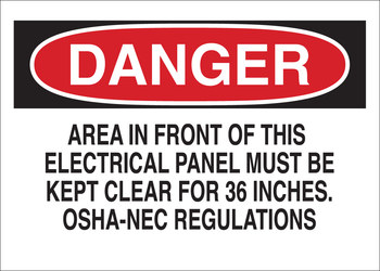 Imágen de Brady B-120 Poliéster reforzado con fibra de vidrio Rectángulo Blanco Inglés Cartel de seguridad eléctrica 122726 (Imagen principal del producto)