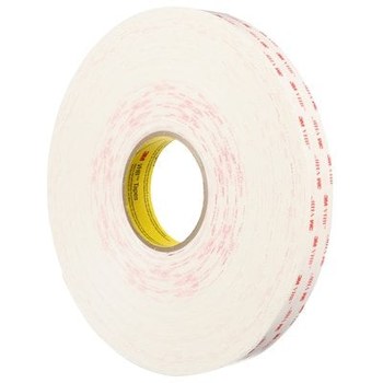 3M 4950 Blanco Cinta VHB - 3/4 pulg. Anchura x 36 yd Longitud - 45 mil Espesor - 64649