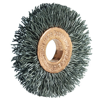 Weiler 15753 Cepillo de rueda - Rizado Acero cerda