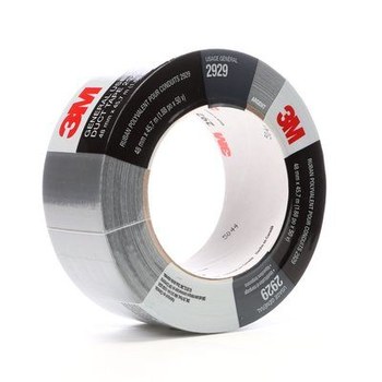 3M 2929 Plateado Cinta para ductos - 48 mm Anchura x 50 yd Longitud - 6 mil Espesor - 24883