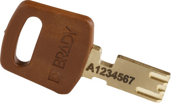 Brady SafeKey Candado de seguridad - Ancho 1 1/4 pulg. - CPT-BRN-25PL-KA6PK