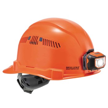 Ergodyne Skullerz 8972LED Casco 60147 - 4 puntos Trinquete suspensión - Naranja