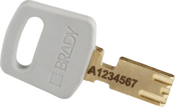 Brady SafeKey Candado de seguridad - Ancho 1 1/2 pulg. - ALU-SLV-38ST-KD6PK