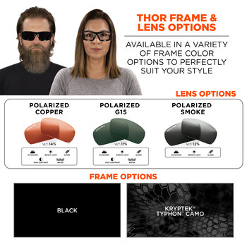 Ergodyne Skullerz THOR Universal Lentes de seguridad lente Humo - 720476-51331