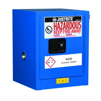 Imágen de Justrite Sure-Grip EX 4 gal Azul Gabinete de almacenamiento de material peligroso (Imagen principal del producto)