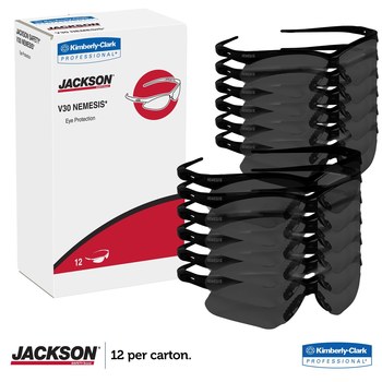 Ansell KleenGuard V30 Policarbonato Lentes de seguridad estándar lente Espejo negro - Marco envolvente - 761445-19806
