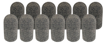 Weiler Tiger Zirc Zirconia Alumina Enchufe abrasivo - 1 1/2 pulg. longitud - Agujero Central 3/8-24 UNF - 68326