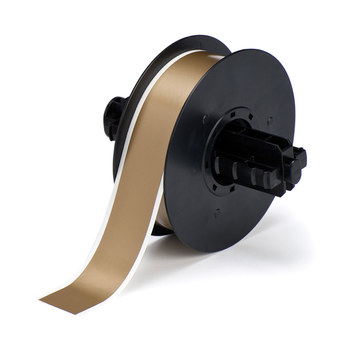 Brady B30C-1125-595-GD Rollo de etiquetas para impresora - 1.125 pulg. x 100 pies - Vinilo - Dorado - B-595