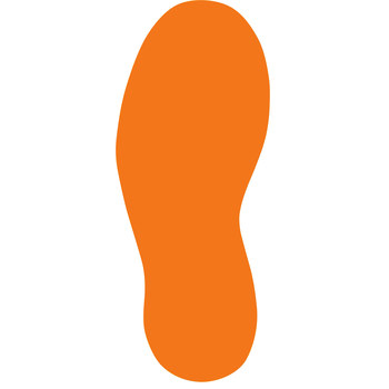 Imágen de Brady Naranja Exterior Vinilo Huella 121402 Etiqueta de marcado de huella (Imagen principal del producto)