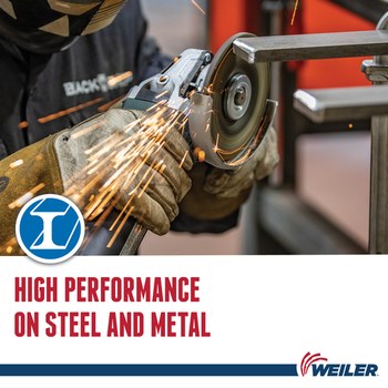 Weiler Tiger Disco esmerilador 57135 - 7 pulg. - Óxido de aluminio - 24 - R