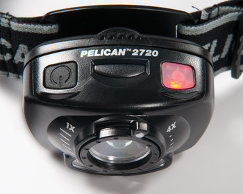 Pelican Lámpara de cabeza 2720 - 3 LED - Rojo, blanco - 10598