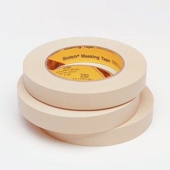 3M Scotch 232 High Performance Tostado Cinta adhesiva - 12 mm (1/2 pulg.) Anchura x 55 m Longitud - 02852