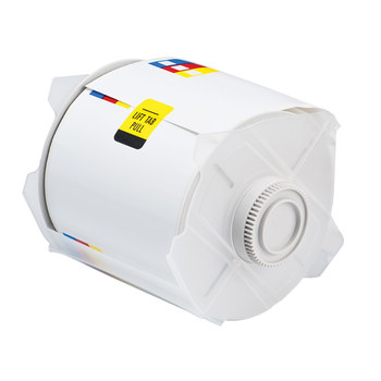 Imágen de Brady Azul/Rojo/Amarillo sobre blanco Rectángulo Laminado Vinilo 115764 Etiqueta de derecho a saber (Imagen principal del producto)